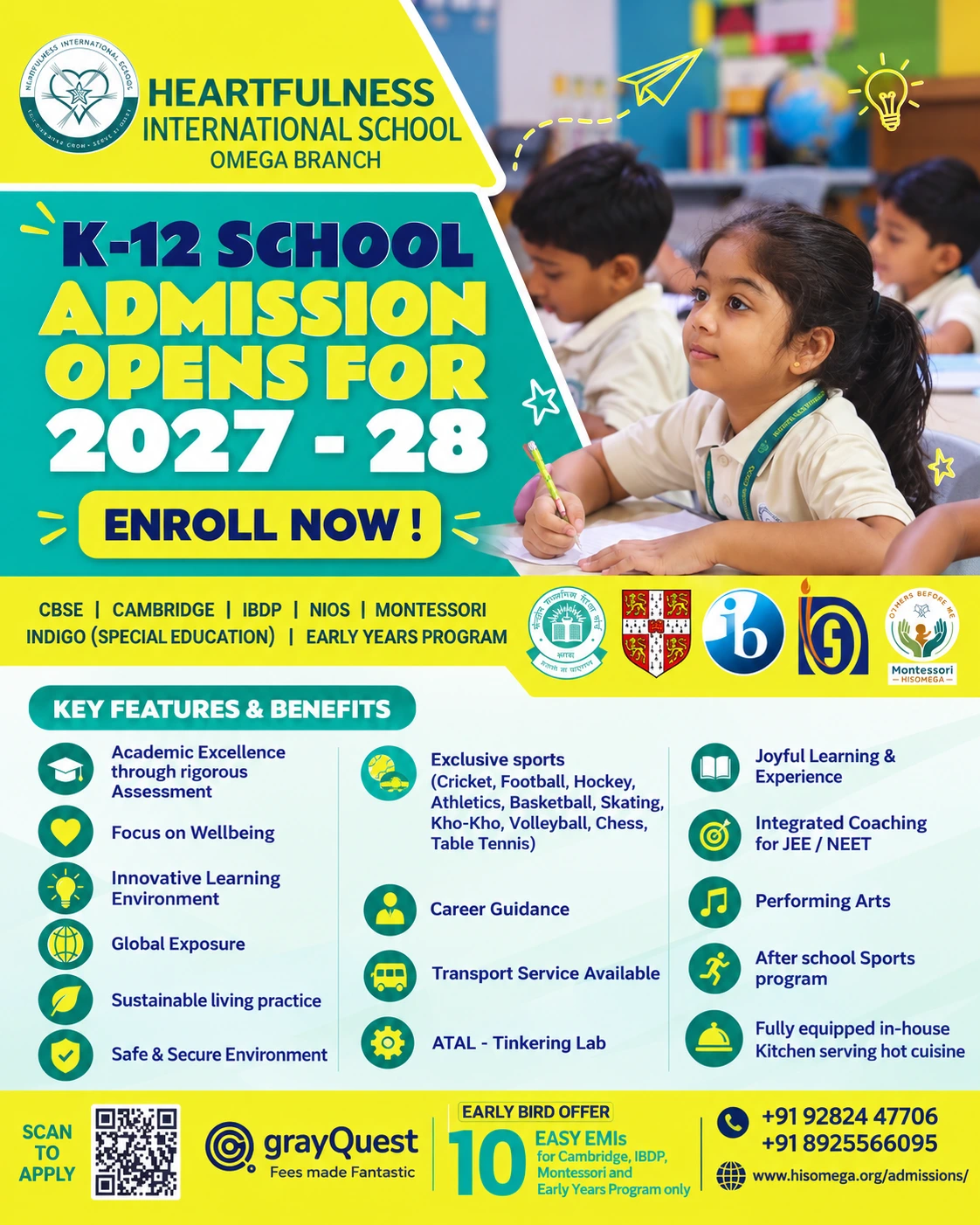 Heartfulness International School – K-12 Admissions Open for 2027–2028